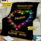 Whenever You Touch This Heart Personalized™ Blanket