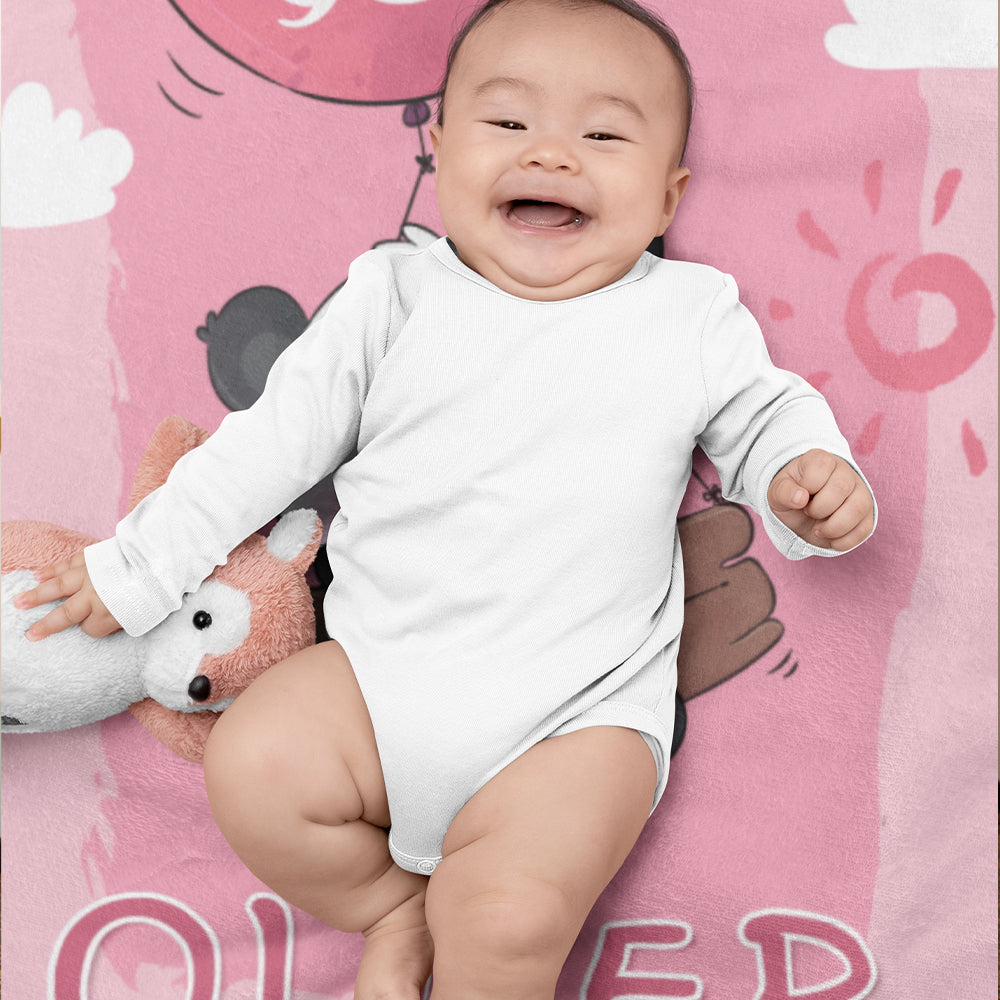 Baby Name Custom Blanket For Toddler