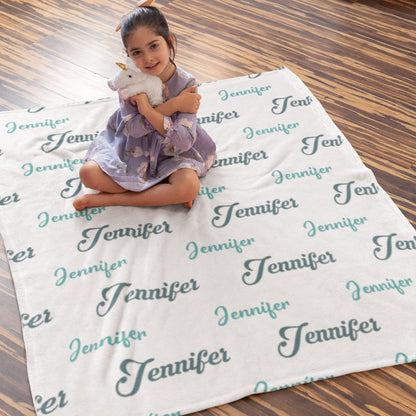 Personalized Baby Name Blanket For Toddler
