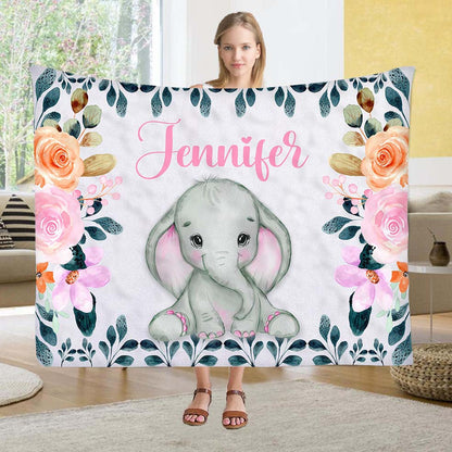 Fleece Blanket For Kids With Their Name