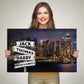 Customized Canvas City Themed Customized Canvas With Multi Names