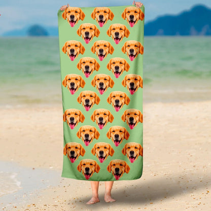 Your Pet On A Beach Towel